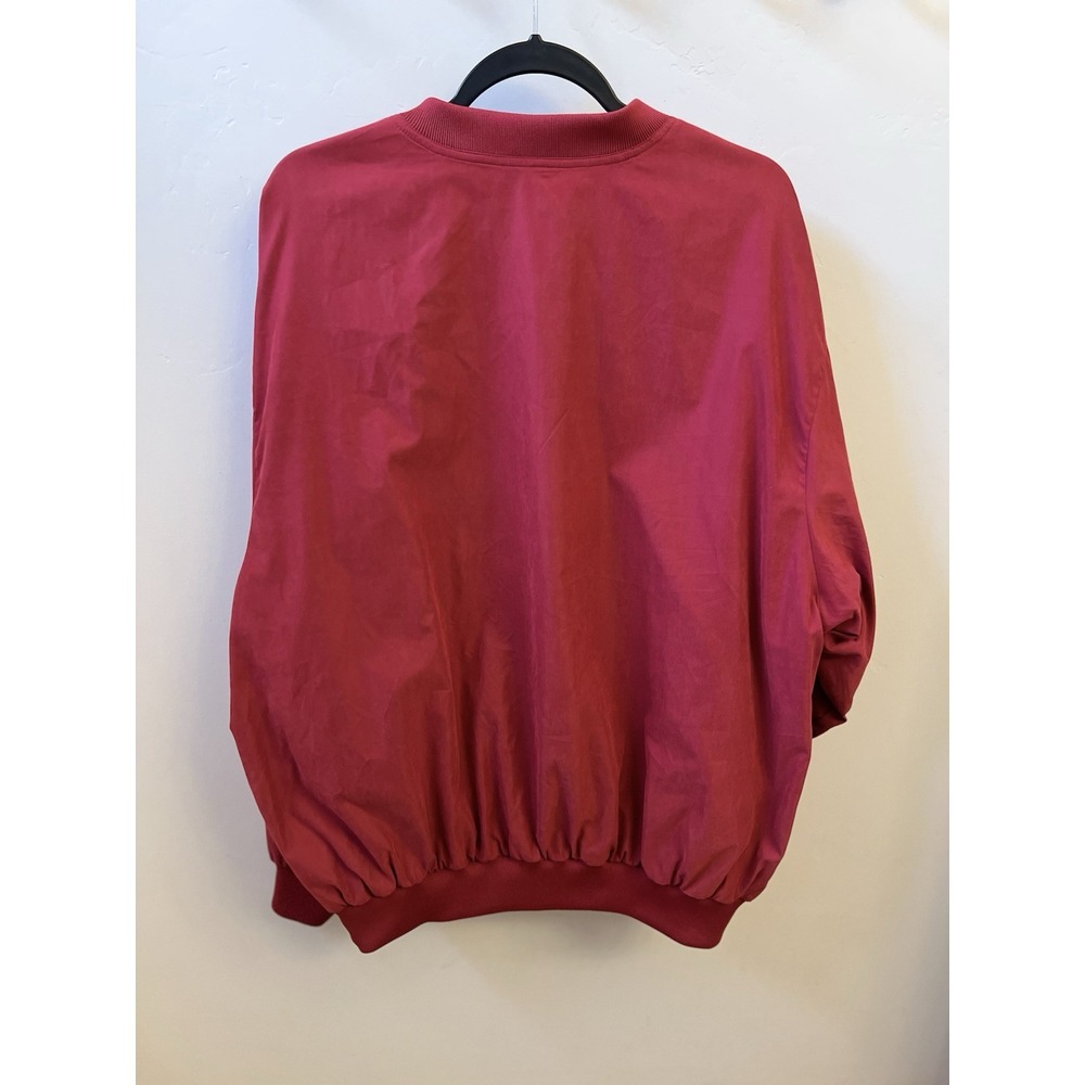 Pebble Beach Collection Men's L Pullover Windbreaker Red Embroidered Logo - Picture 5 of 6